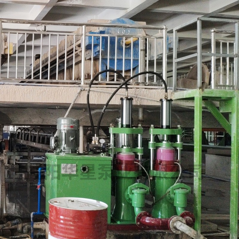 壓濾機節(jié)能進料泵，液壓陶瓷柱塞泥漿泵